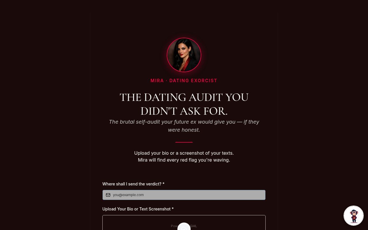 Homepage screenshot of redflag.lazyent.com
