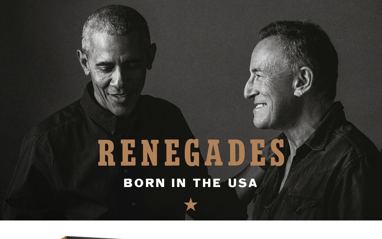 Homepage screenshot of renegadesbook.com