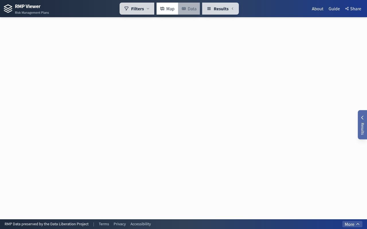 Homepage screenshot of rmpmap.org