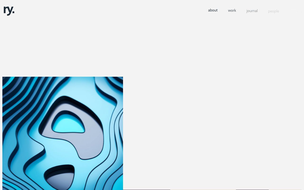 Homepage screenshot of ry.com