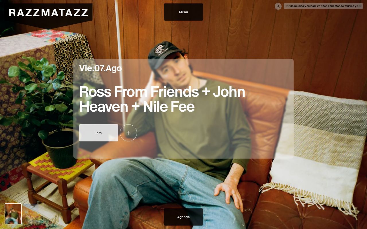 Homepage screenshot of salarazzmatazz.com
