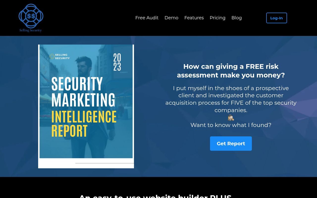 Homepage screenshot of sellingsecurity.net