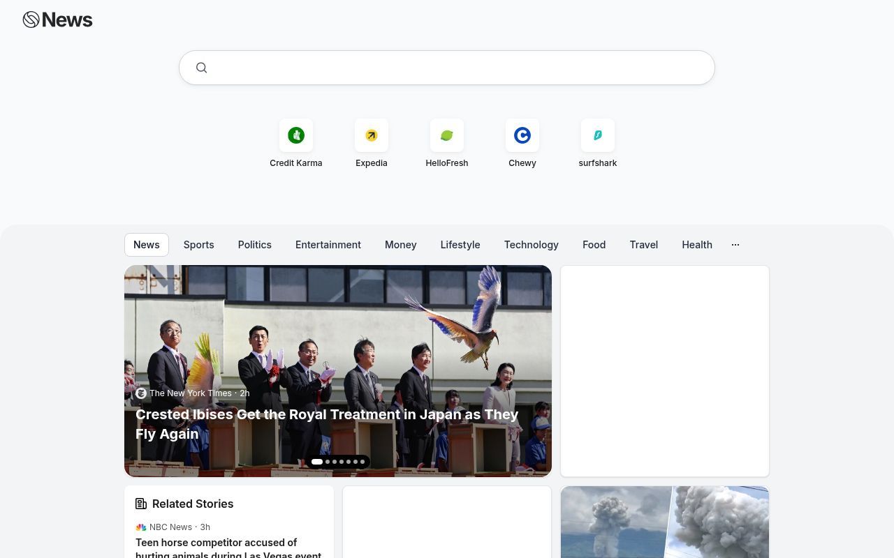 Homepage screenshot of shiftnews.com