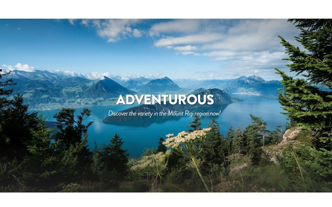 Homepage screenshot of shop.rigi.ch