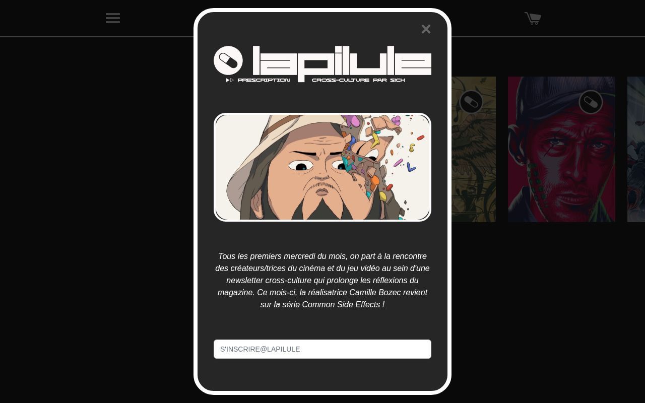 Homepage screenshot of sick-magazine.com