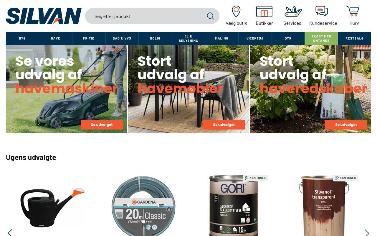 Homepage screenshot of silvan.dk