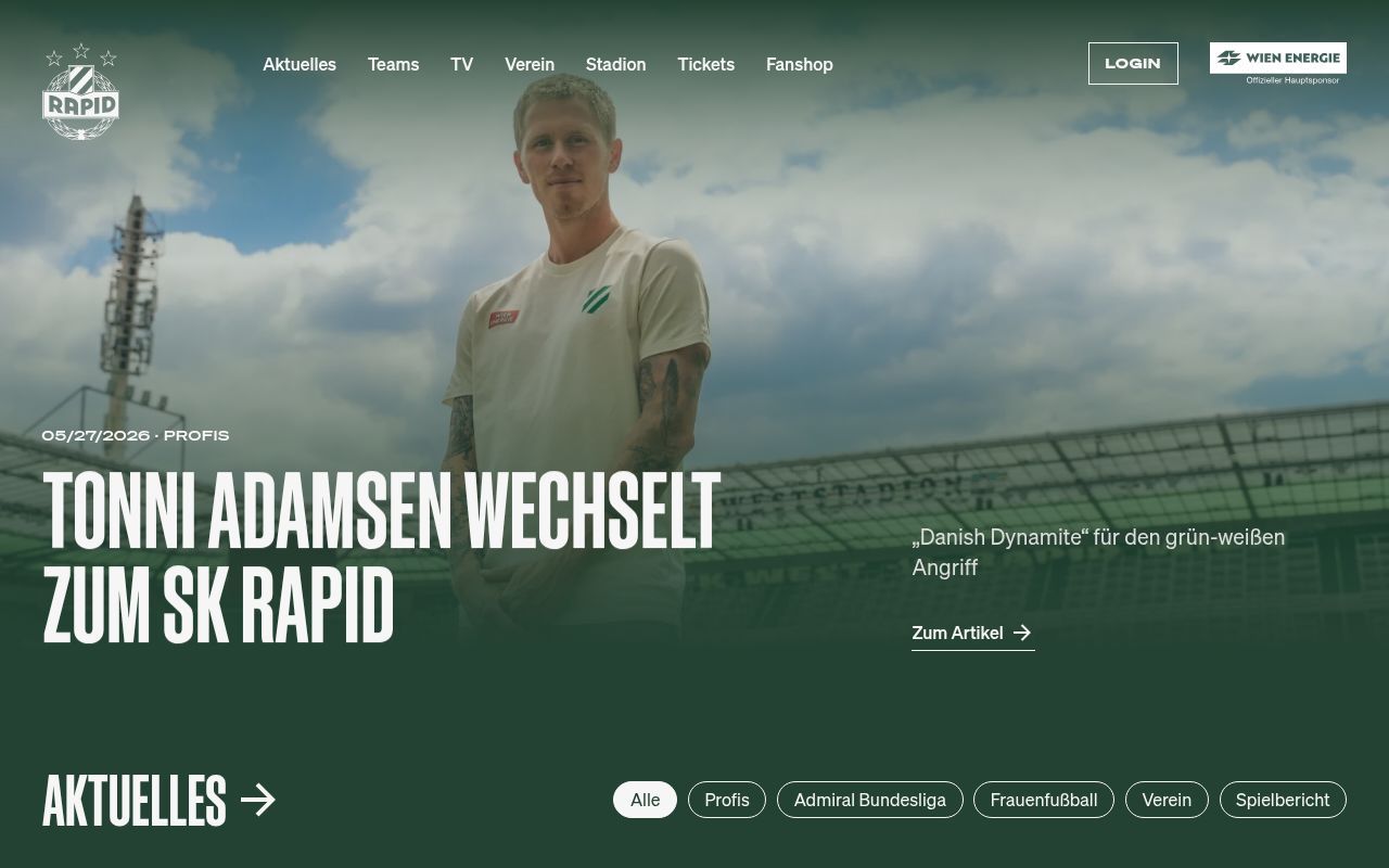 Homepage screenshot of skrapid.at