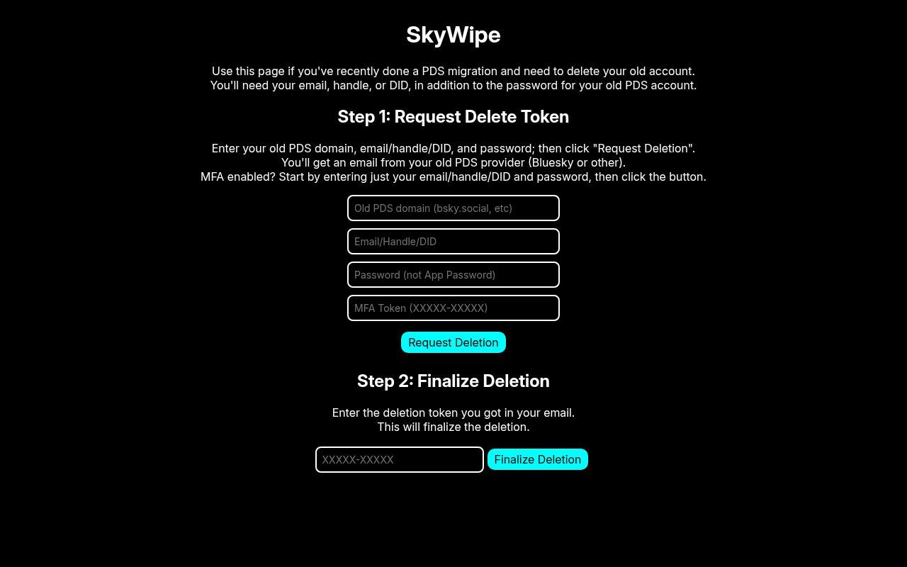Homepage screenshot of skywipe.littlebitstudios.com