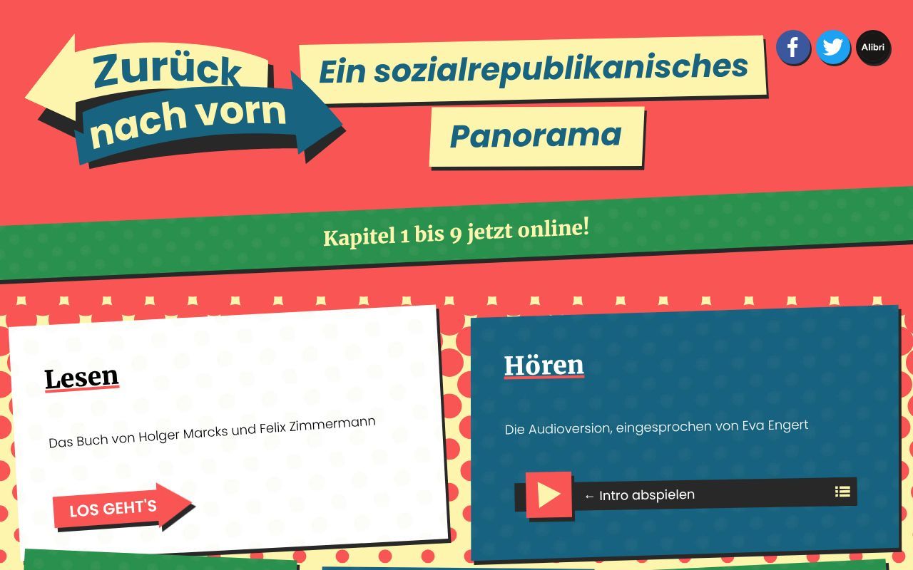 Homepage screenshot of soziale-republik.org