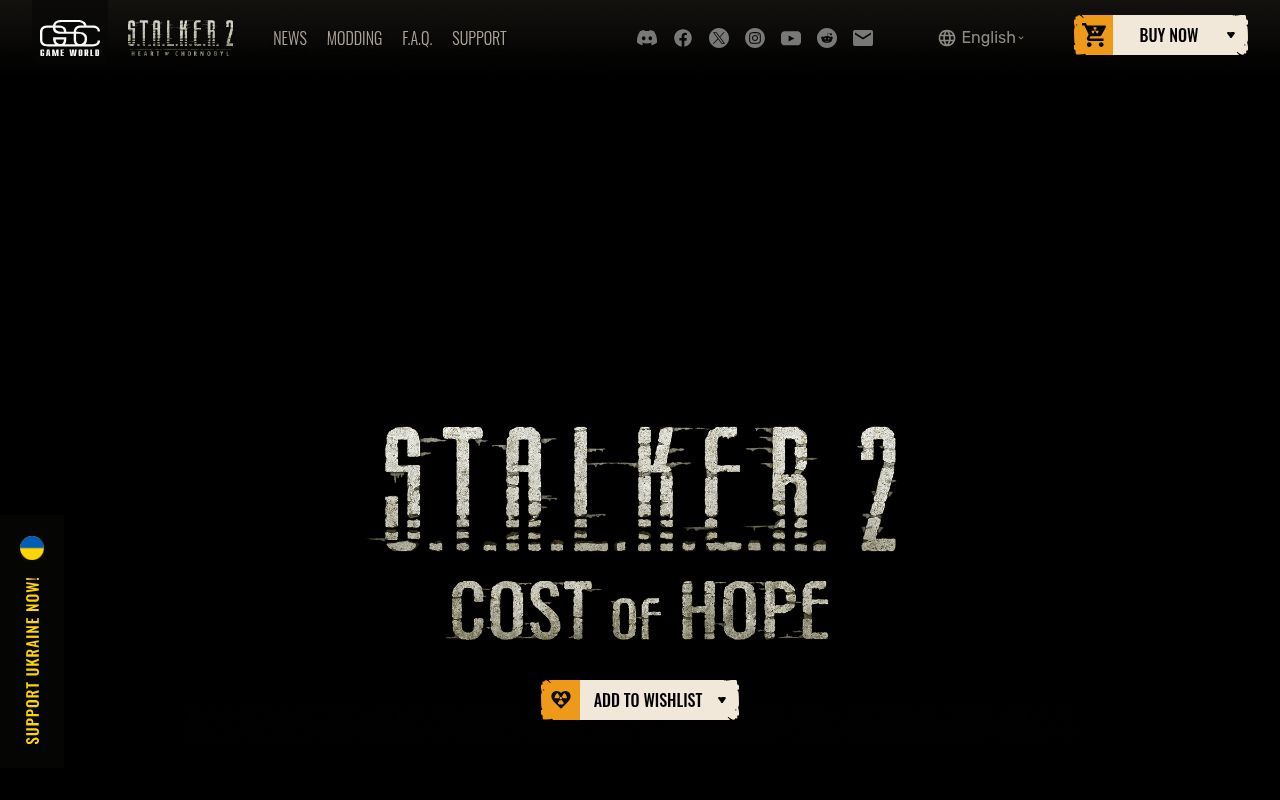 Homepage screenshot of stalker2.com