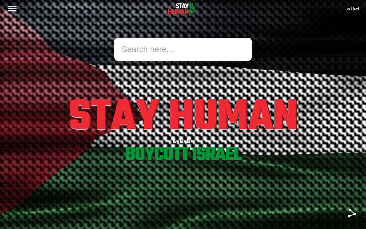 Homepage screenshot of stay-human.com