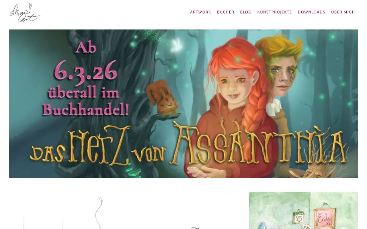 Homepage screenshot of stephanie-marzian.de