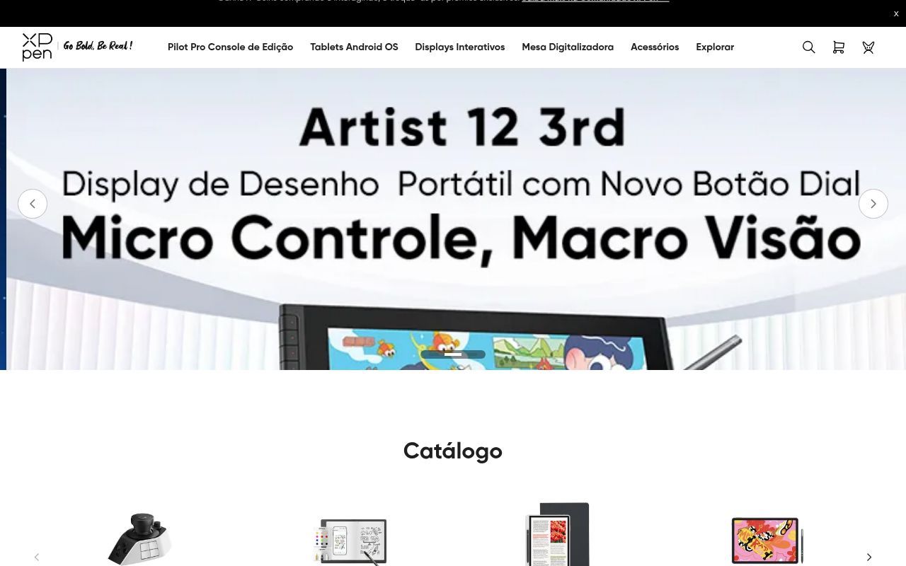 Homepage screenshot of storexppen.com.br