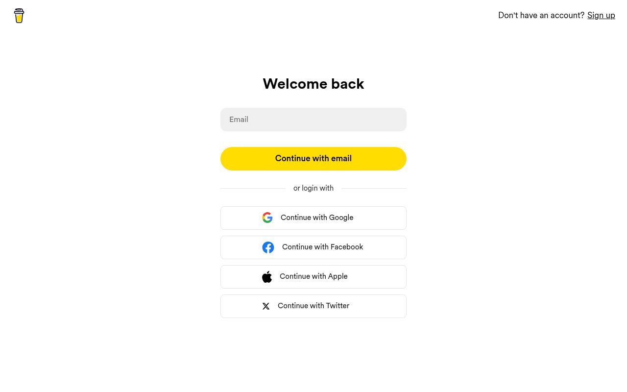 Homepage screenshot of studio.buymeacoffee.com