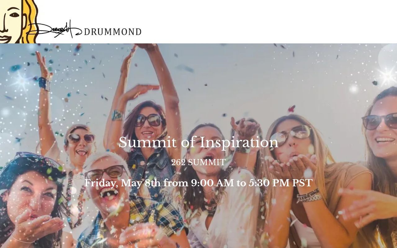 Homepage screenshot of summit.debdrummond.com