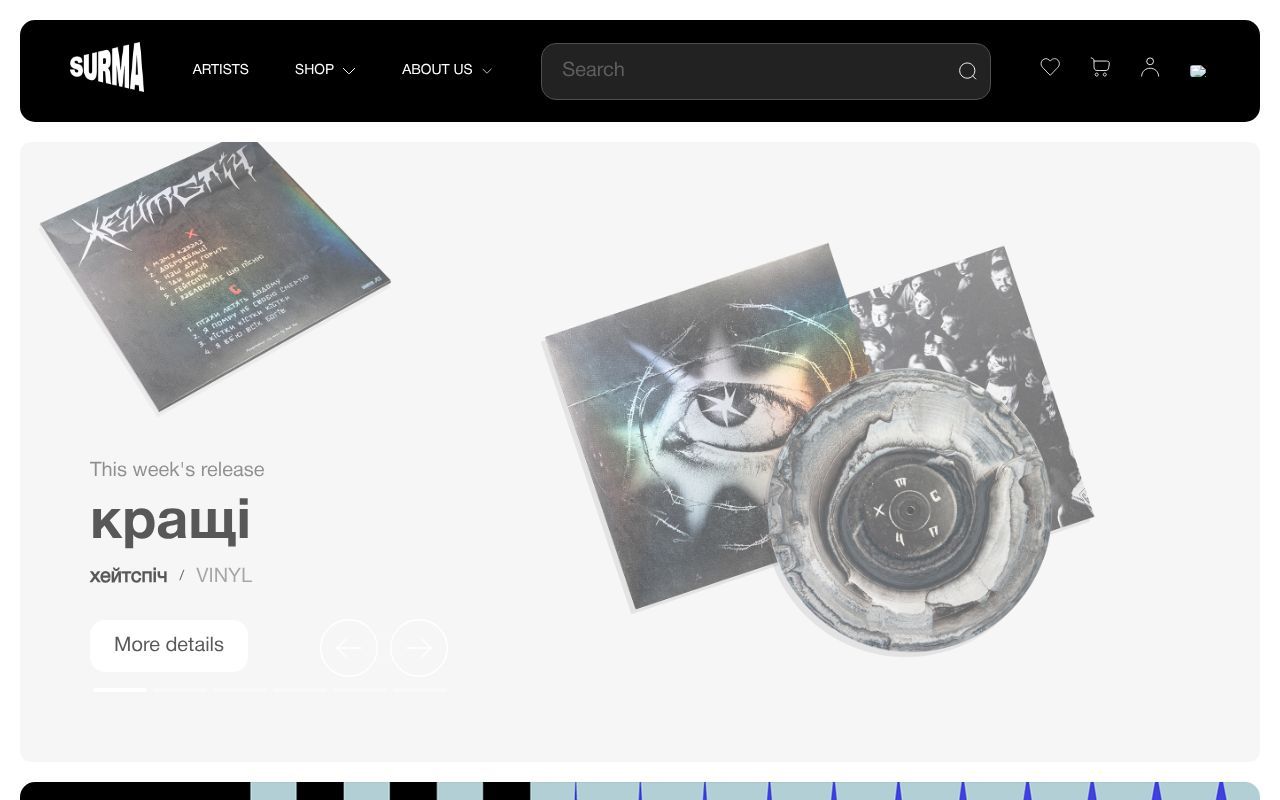 Homepage screenshot of surma.media