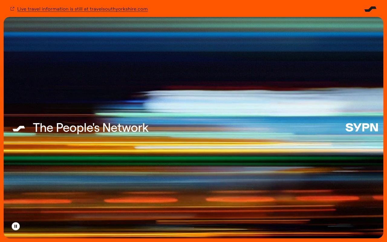 Homepage screenshot of sypn.gov.uk