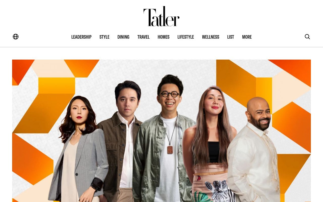 Homepage screenshot of tatlerasia.com