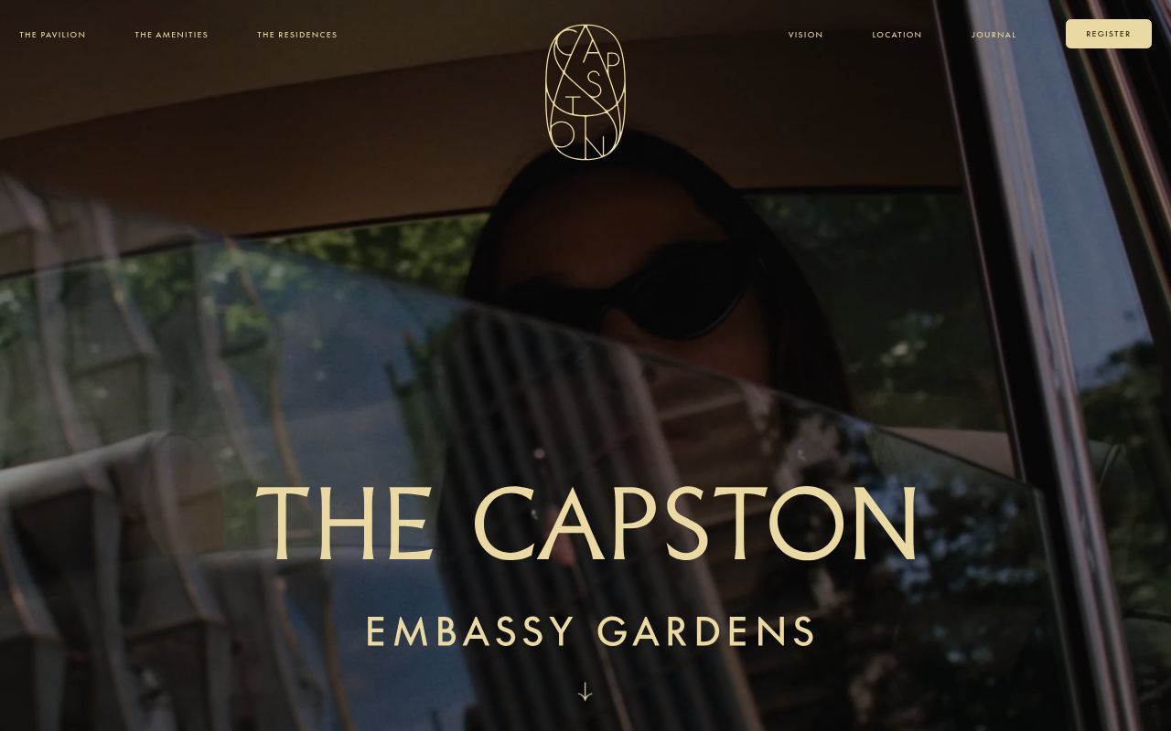 Homepage screenshot of thecapston.com