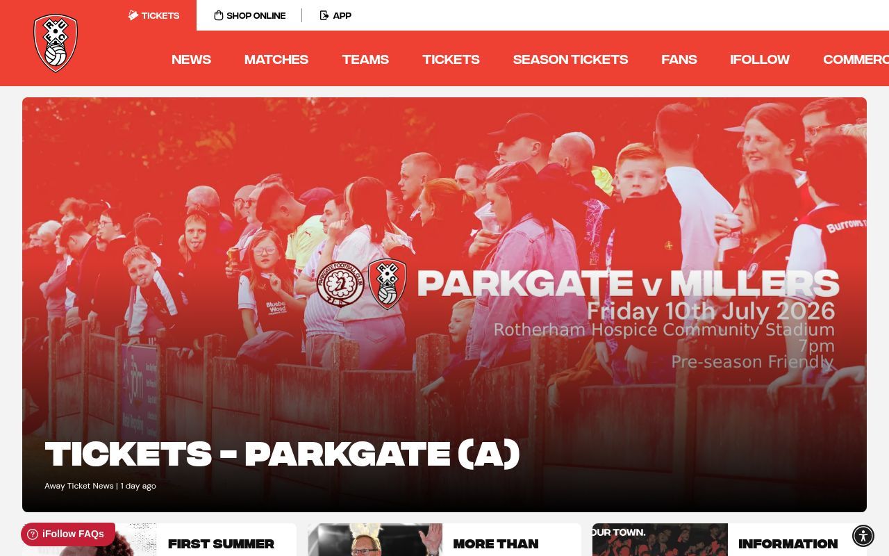 Homepage screenshot of themillers.co.uk