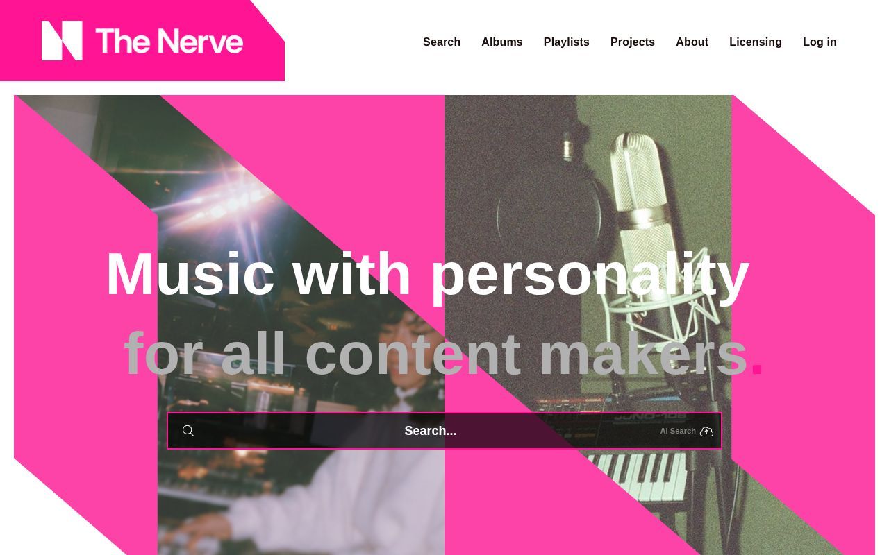 Homepage screenshot of thenerve.io