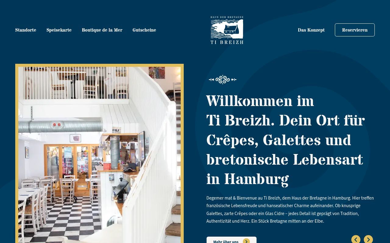 Homepage screenshot of tibreizh.de