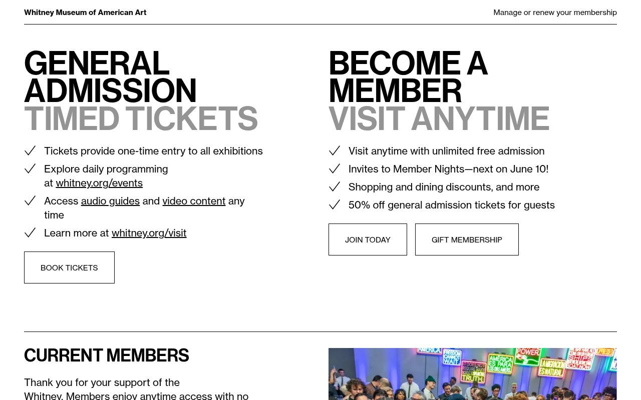 Homepage screenshot of transact.whitney.org