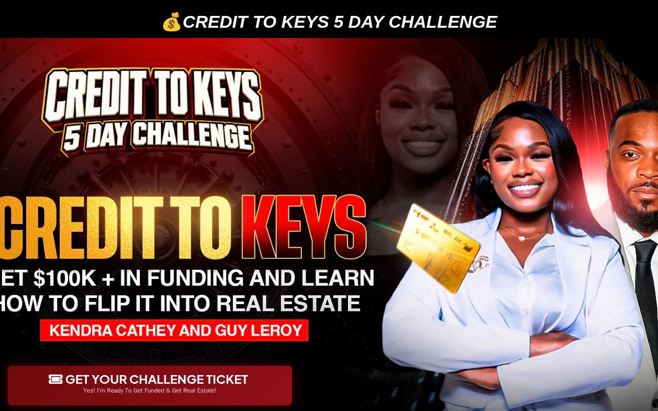 Homepage screenshot of turncredit2keys.com