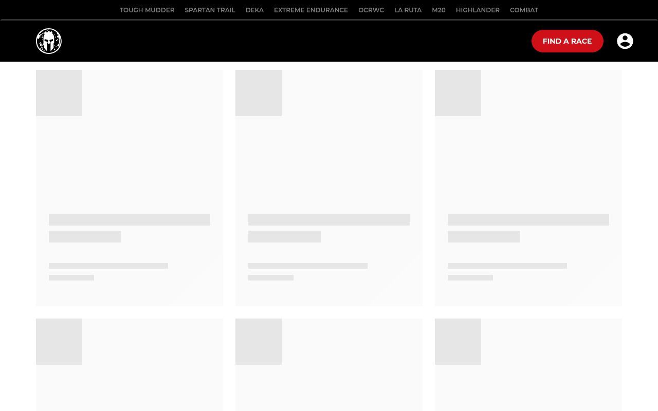 Homepage screenshot of uk.spartan.com