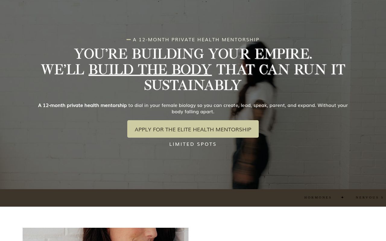 Homepage screenshot of untamed.tristapourier.com