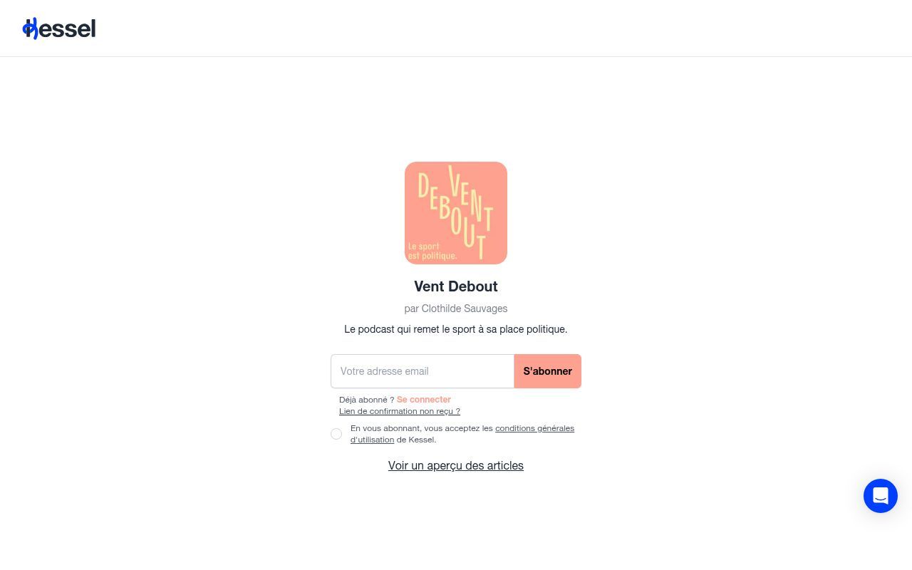 Homepage screenshot of ventdebout.kessel.media