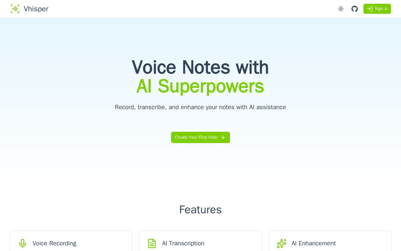 Homepage screenshot of vhisper-ielgezabal.nuxt.dev