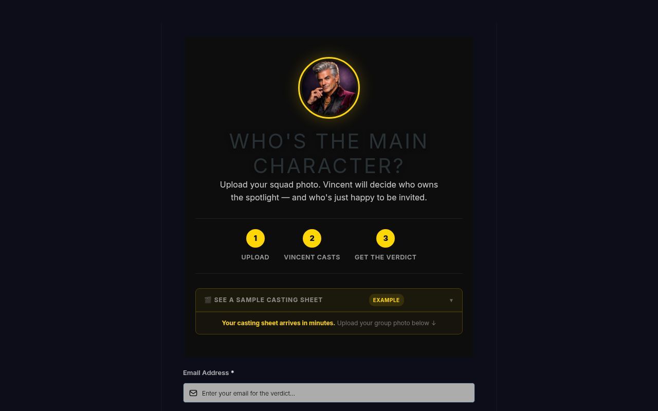 Homepage screenshot of vibe.lazyent.com