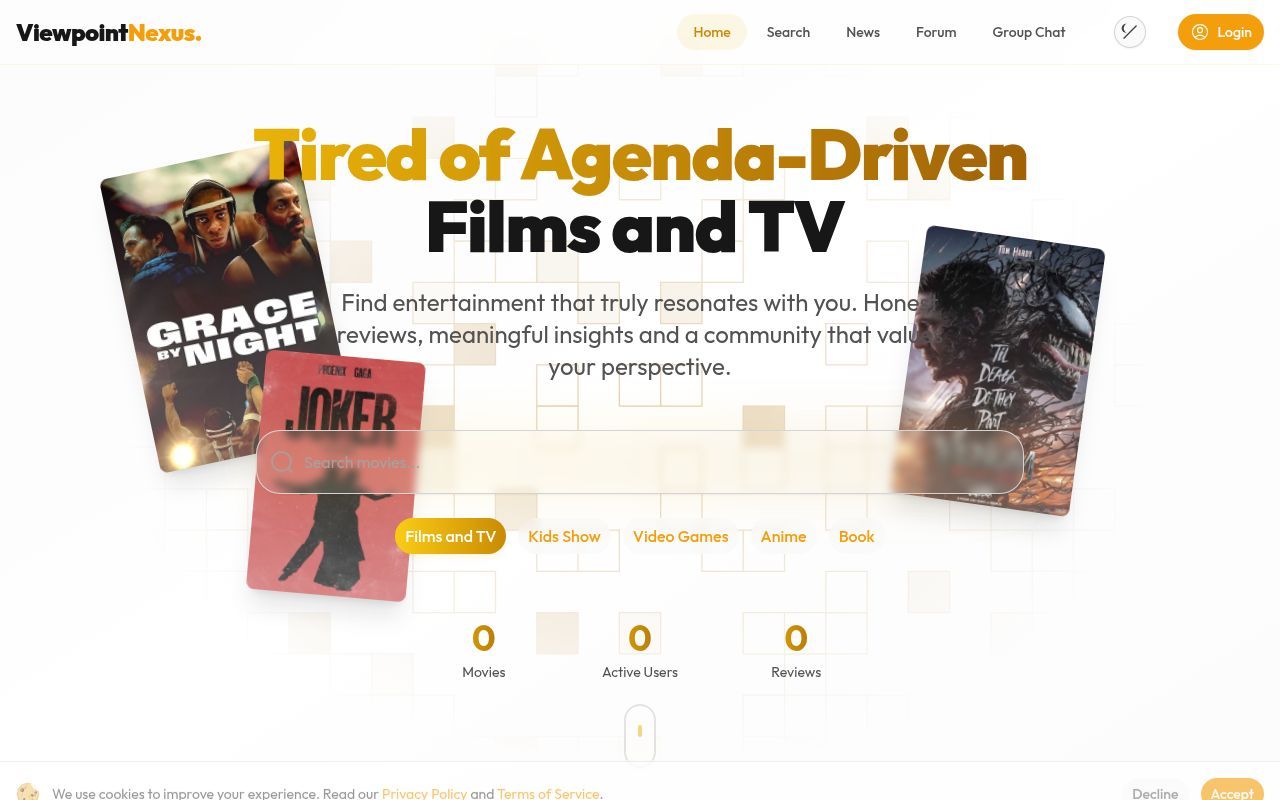 Homepage screenshot of viewpointnexus.com