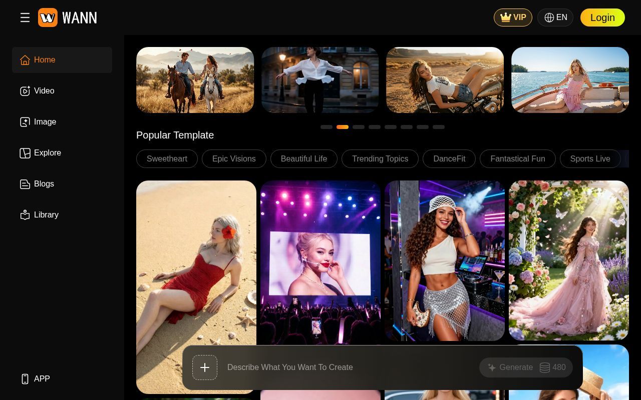 Homepage screenshot of wann.ai