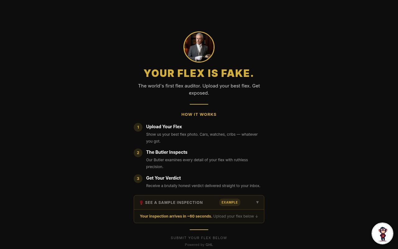 Homepage screenshot of wealthwash.lazyent.com