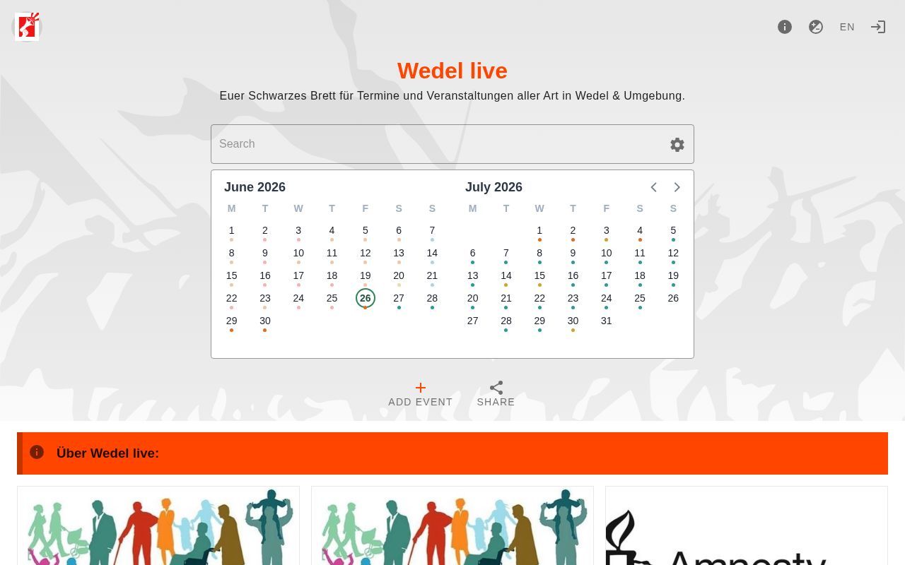 Homepage screenshot of wedel.uber.space