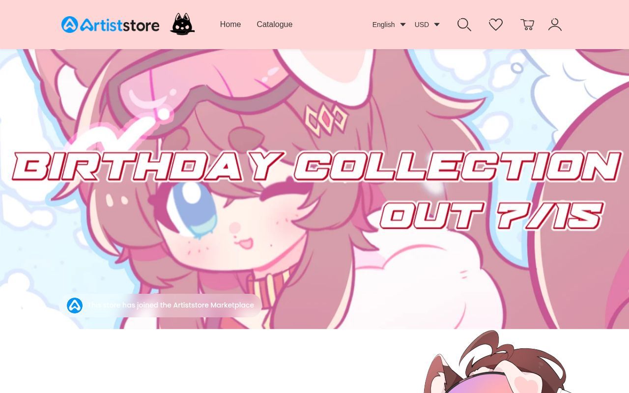 Homepage screenshot of wheresmaiknives.artiststore.com