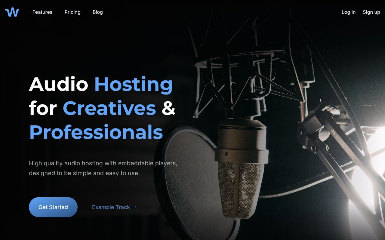 Homepage screenshot of whyp.it
