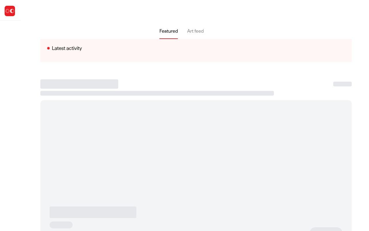 Homepage screenshot of zeroone.art