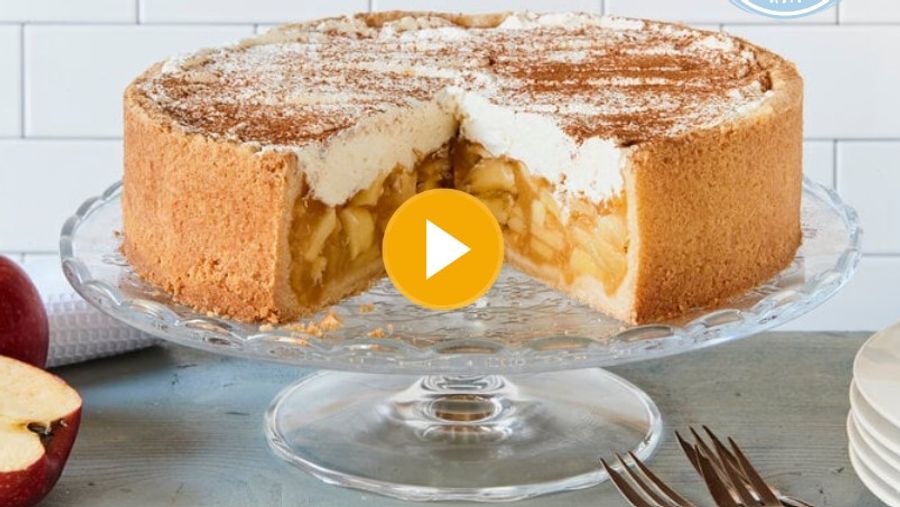 Apfel-Wein-Torte vegan & alkfrei