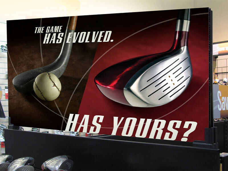 Golf Evolved POP Sign