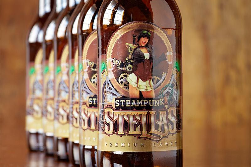 Stella's bottle labels