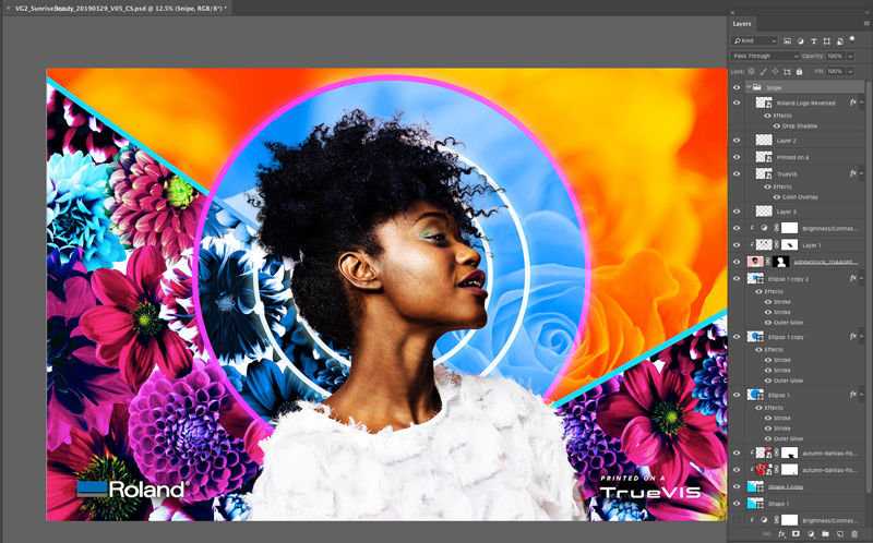 Diseño en photoshop para TrueVIS™ VG2