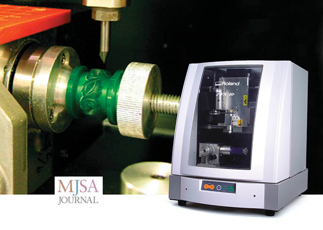 2005 The Roland JWX-10 jewelry model maker wins the prestigious AJM Innovation Award presented by the Manufacturing Jewelers & Suppliers of America and AJM Magazine.