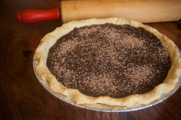Chocolate Cream Pie with Rolling Pin