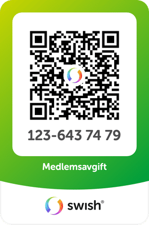 Swish QR-kod för att betala medlemsavgift