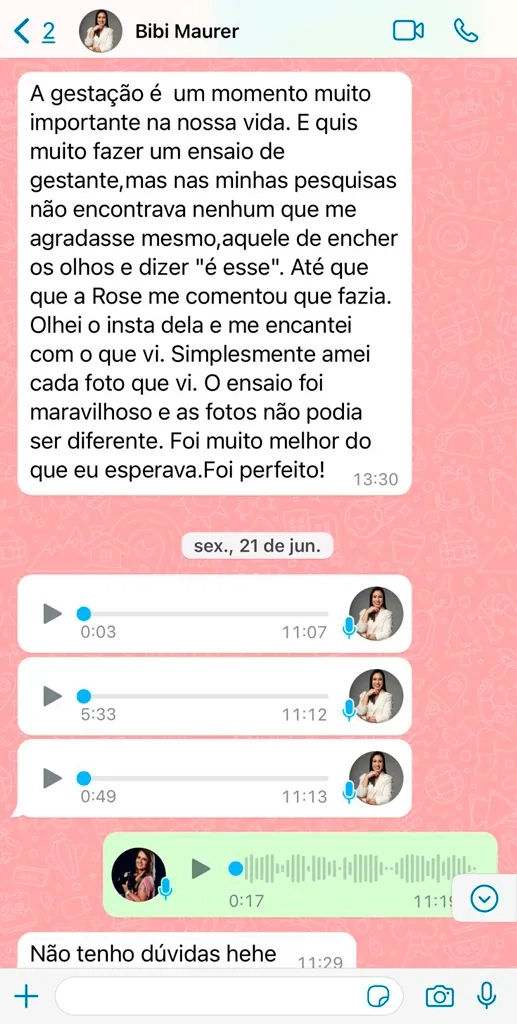 depoimento 1 ensaio newborn