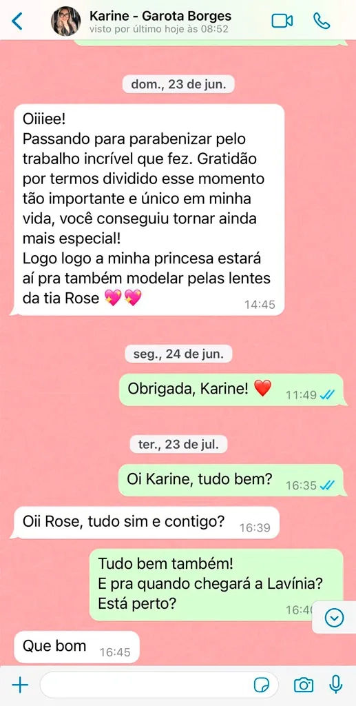 depoimento 1 ensaio newborn