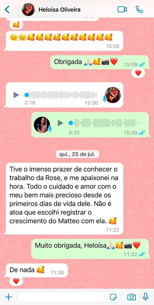 depoimento 1 ensaio newborn